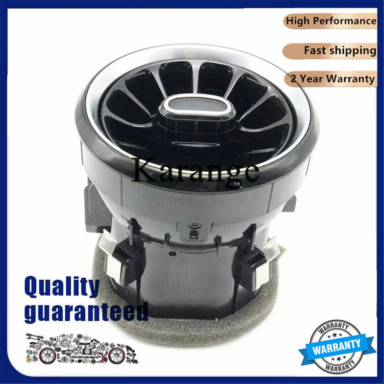

All Silver Car Front Interior Dashboard A/C Air Outlet Turbo Conditioning Vent A4478308502 for Mercedes Benz V Class W447 Vito