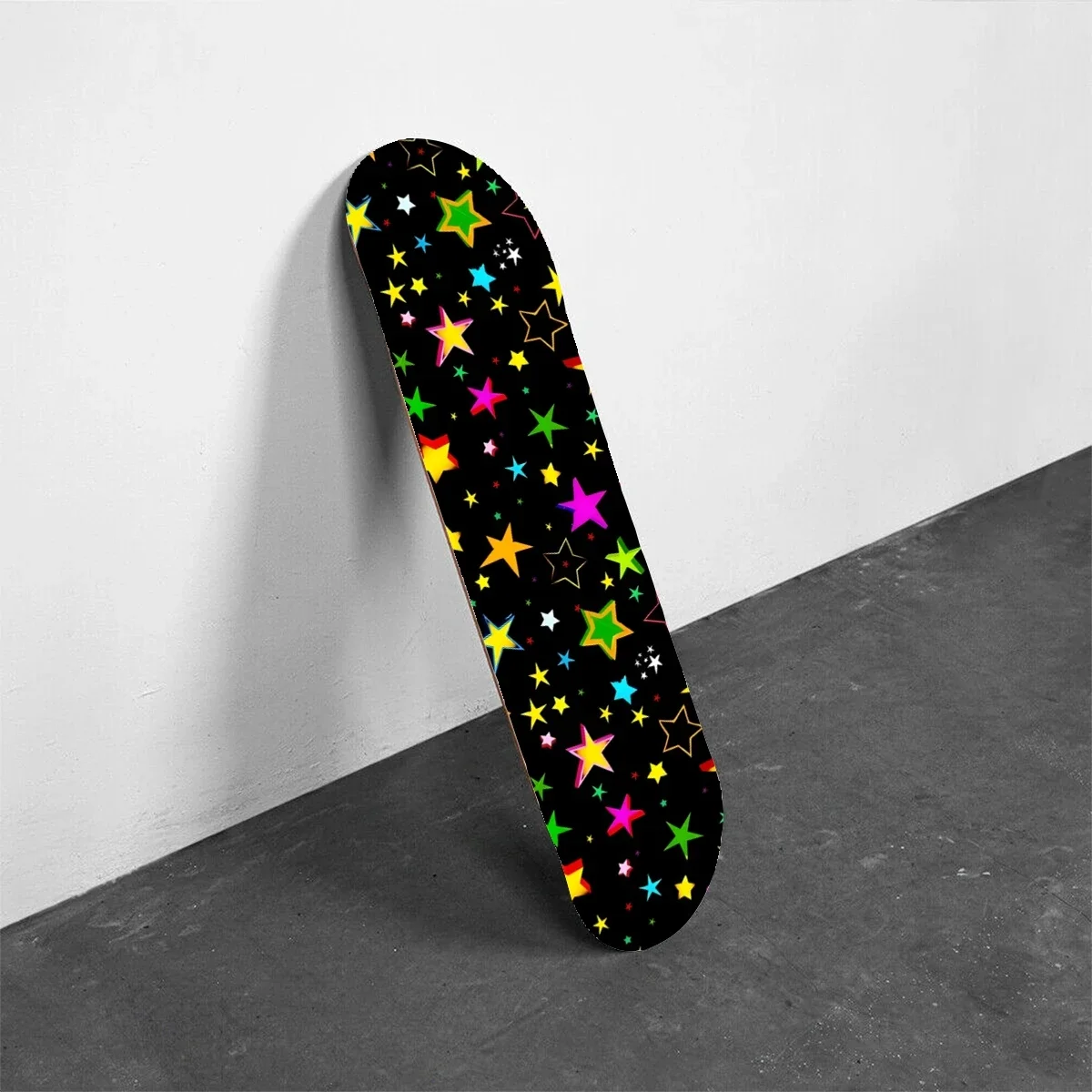 Star colorful five-pointed star Skateboard Stickers Self-Adhesive Vinyl Waterproof Decorative Accessories Skateboard Stickers