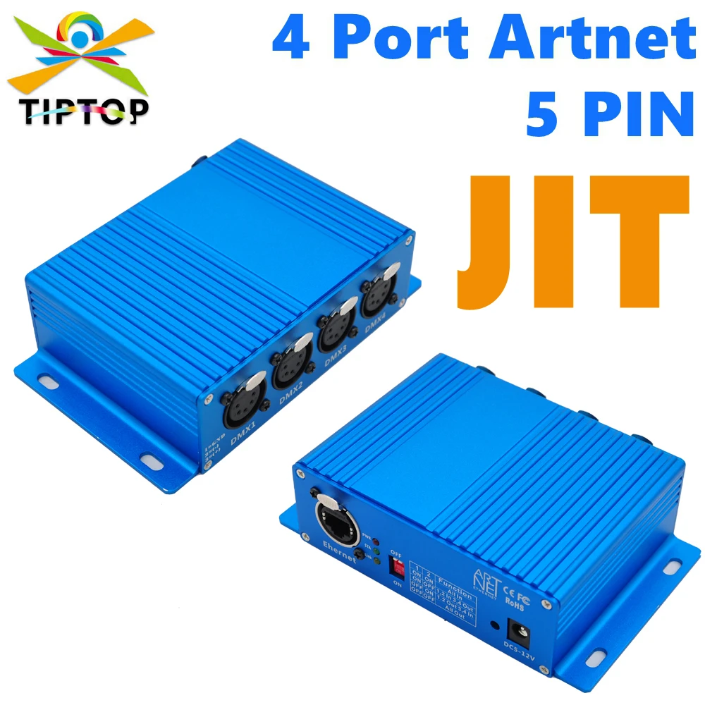 

TIPTOP сценическое освещение ARTNET 2048 канал 5PIN USB DMX512 светодиодный контроллер сценического освещения декодер модуль Ethernet TP-D16