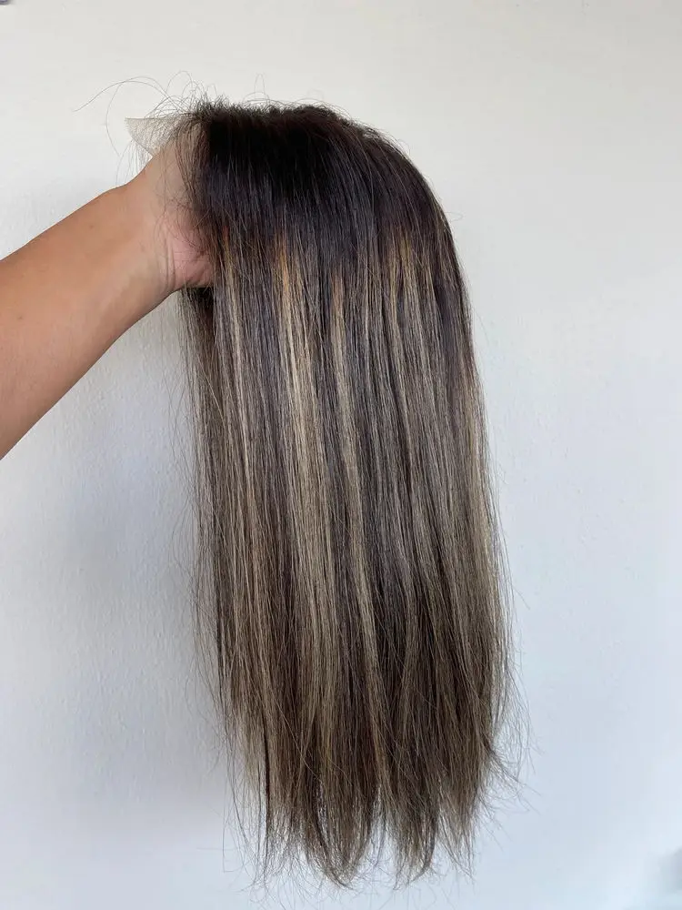 الجديد في الطبيعية مستقيم 13x4 الكرمل البني جزء مجاني الاصطناعية الدانتيل شعر مستعار أمامي تسليط الضوء على لينة قبل قطعها شعري الشعر للنساء #3