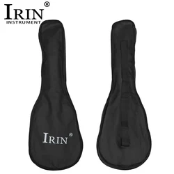 IRIN 21 Inch Ukulele Bag Soft Case Monolayer Bag Black Portable Durable Shoulder Backpack Padded Musical Instrument Accessories