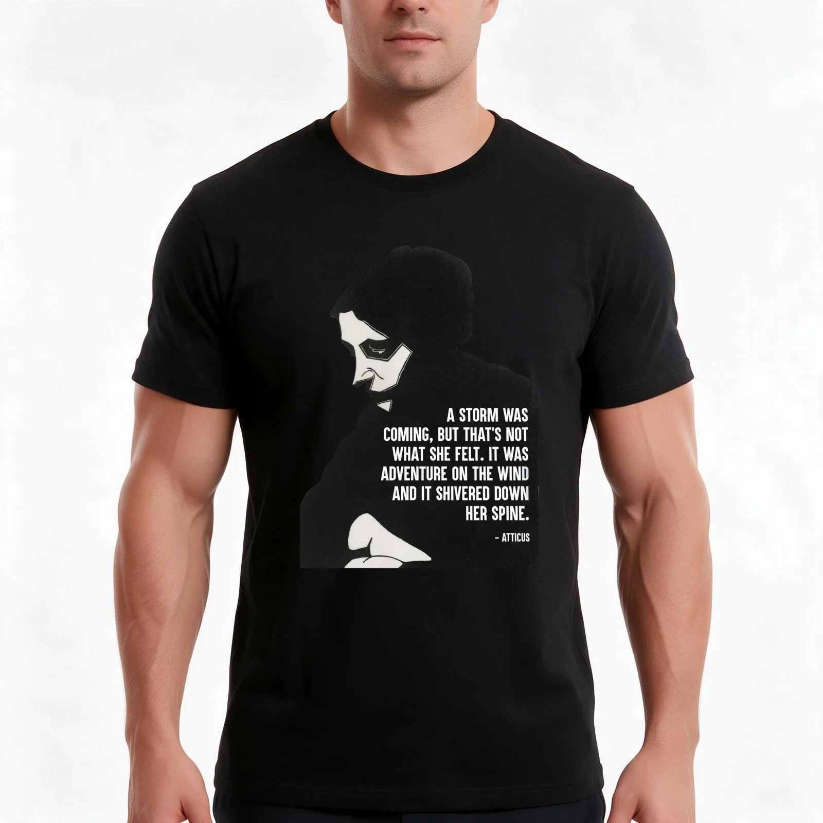 To Kill A Mockingbird - Atticus Finch Movie Poster T-Shirt Summer Casual Cotton Tee Oversized Streetwear Tops 100% Cotton