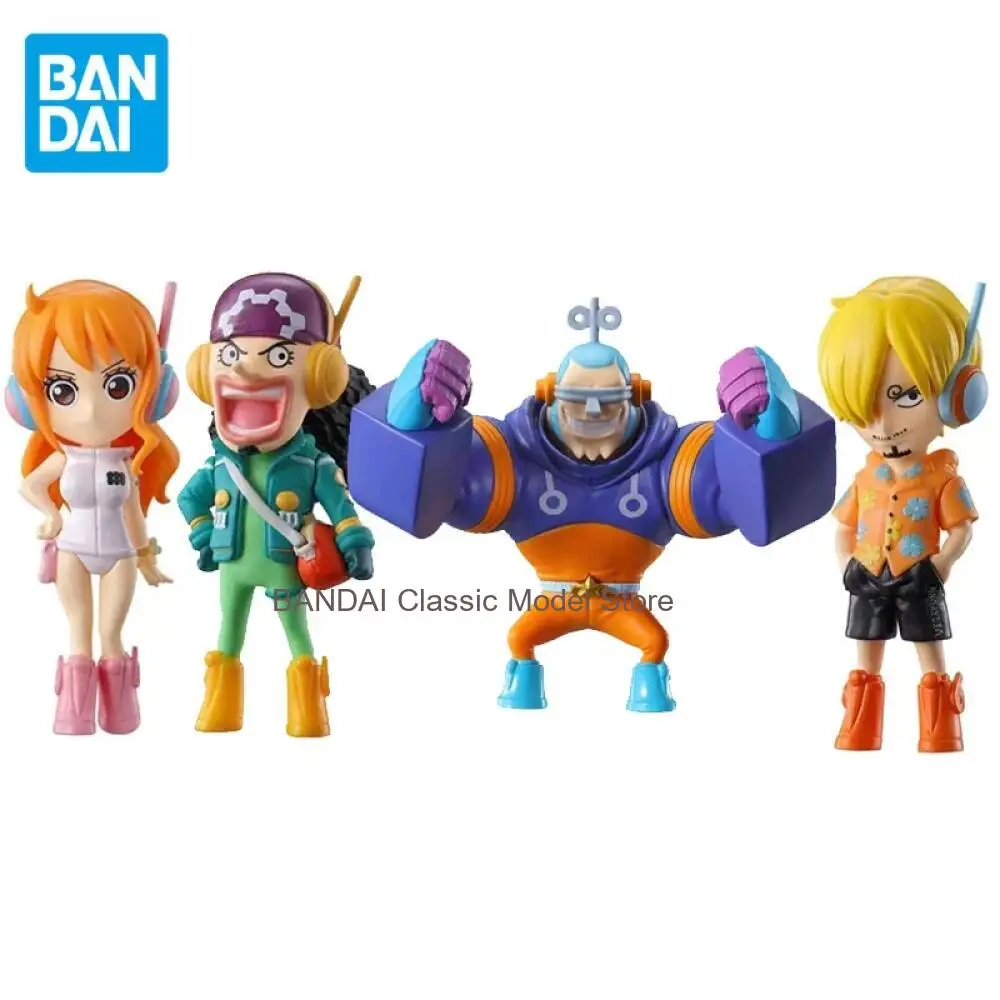 

Оригинальные фигурки BANDAI Gashapon One Piece Devil Fruit: Нами, Санджи, Франки, Усопп, Эггхед. Аниме-фигурки, игрушки для детей, подарок, модель.