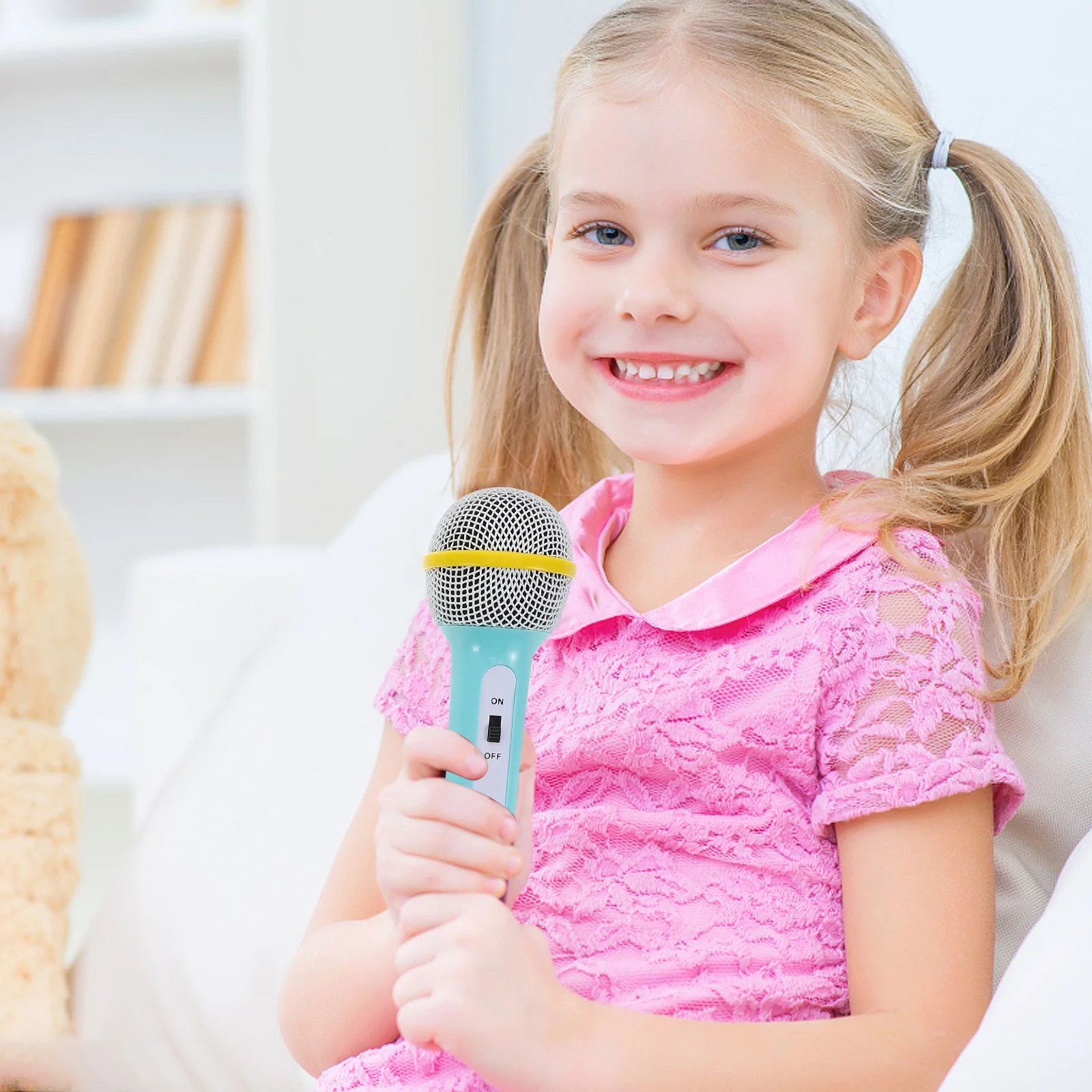 

Kids Microphone 3.5Mm Jack High Sensitivity Amplifying For Early Education Singing Karaoke Birthday Party Outdoor Play Toddler