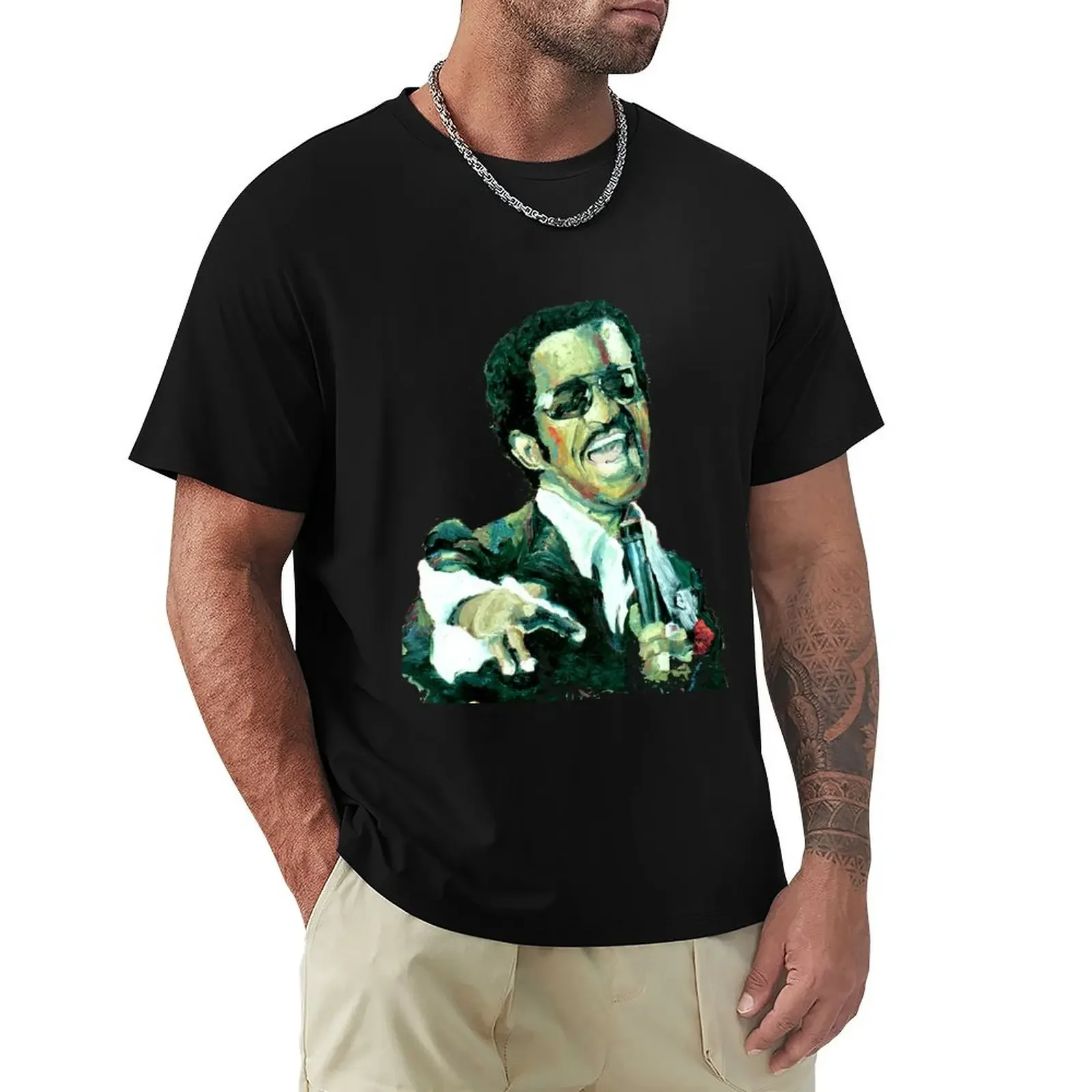 Sammy Davis Jr T-Shirt summer top Short sleeve tee men t shirts