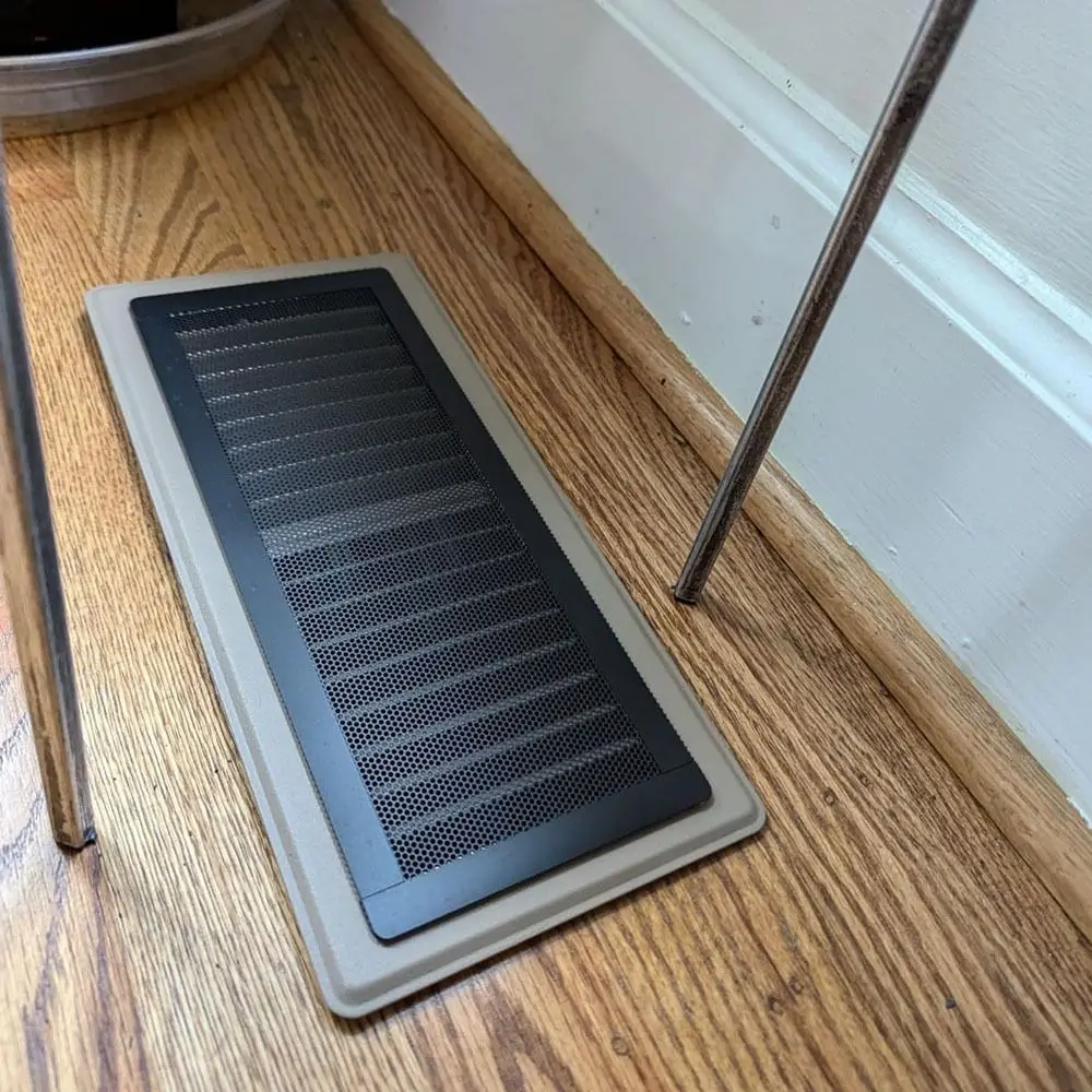 2Pcs Rectangle Shape Magnetic Air Vent Screen Cover Mesh Filter Adhesive Design Floor Vent Cover Easy Install Durable
