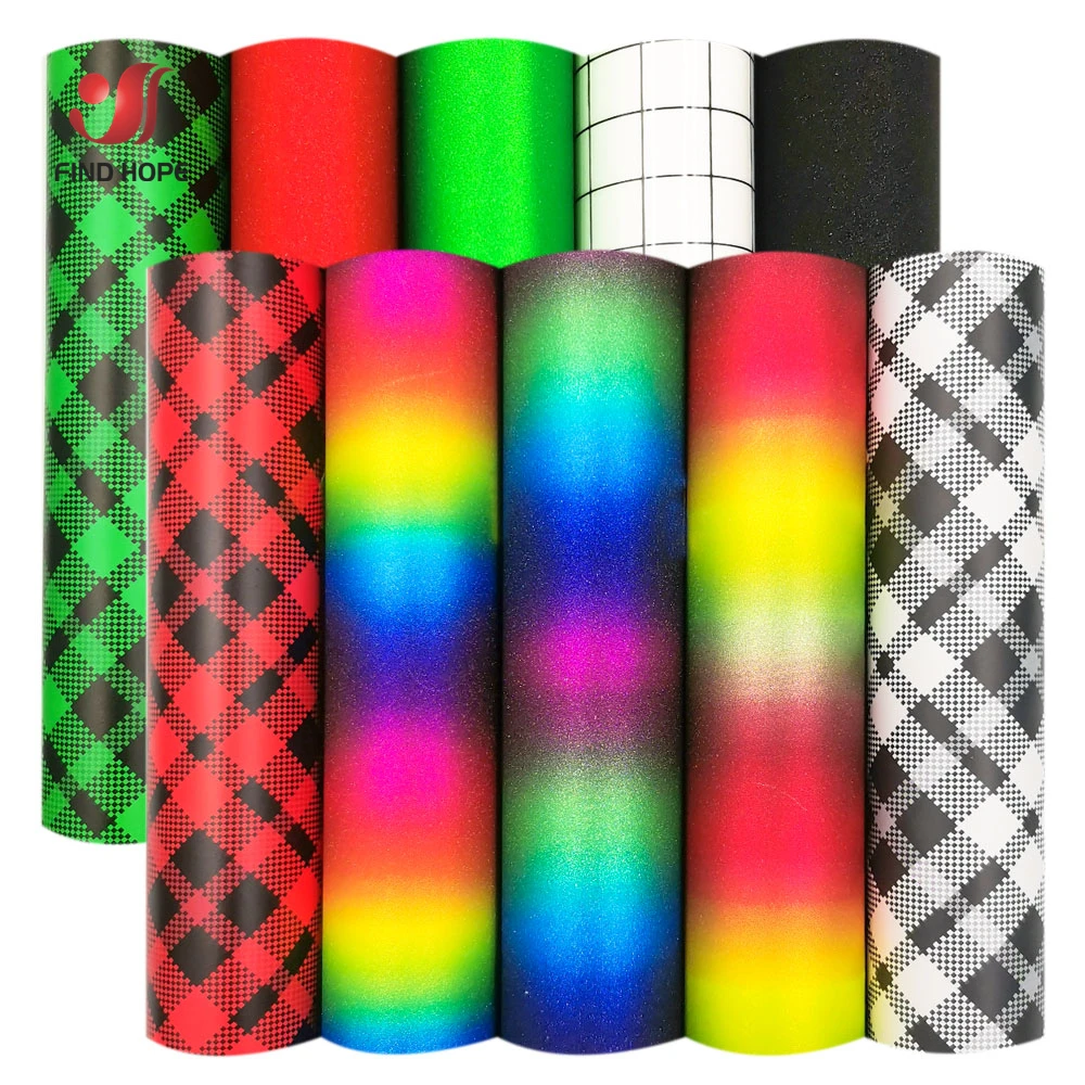 Glitter Adhesive Craft Permanent Vinyl Film Sheet DIY Festival Party Wall Window Mug Decals Home Decoration Stickers For Cut