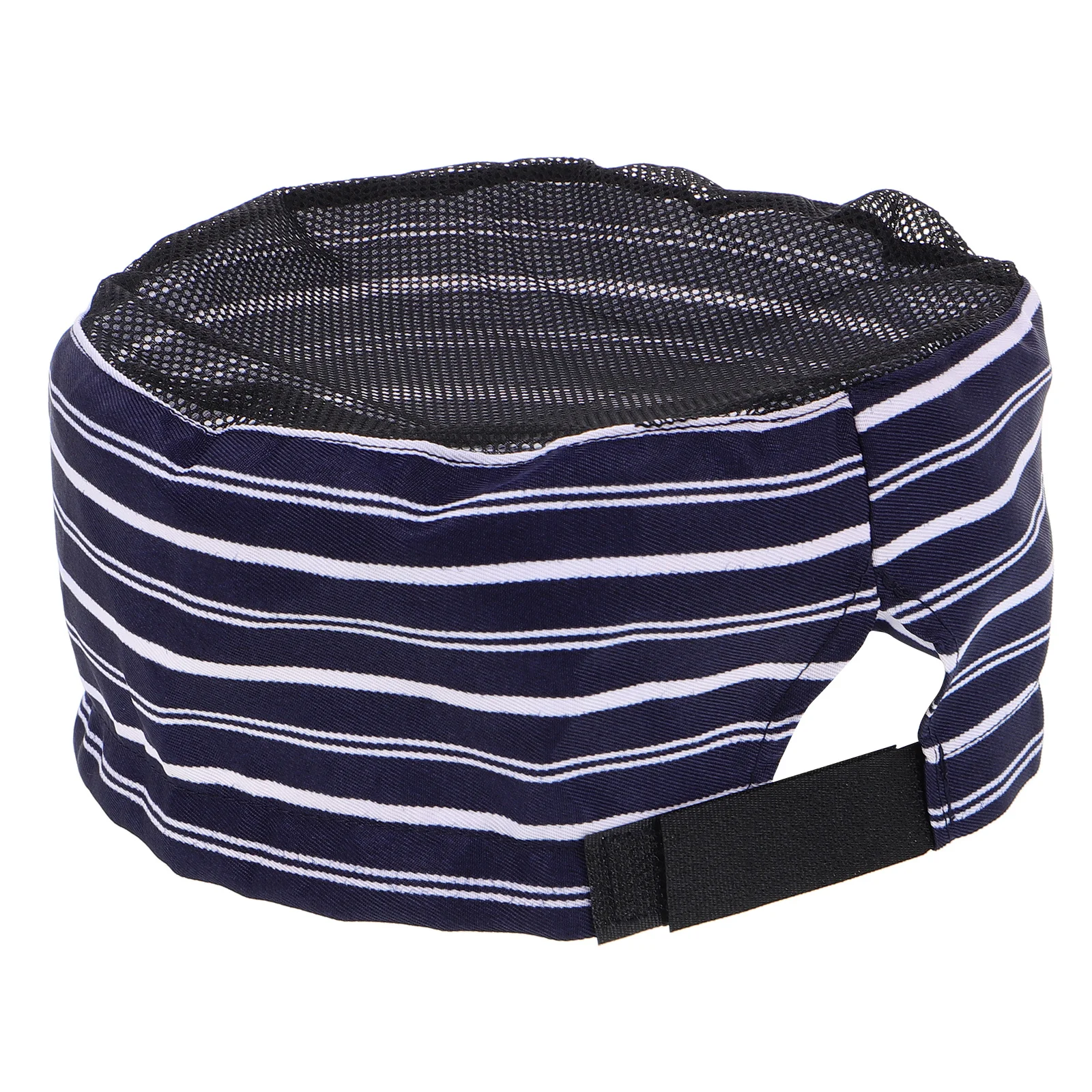 Chapeau de Chef unisexe à rayures bleues et blanches, casquette de cuisine réglable et respirante pour hommes et femmes, personnel de Service, cuisine, Restaurant, hôtel, travail