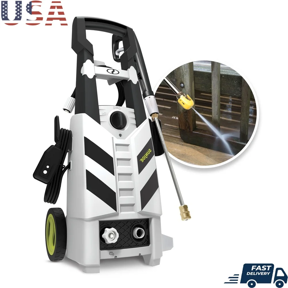 

Электрическая мойка высокого давления, 2200 фунтов на квадратный дюйм, пенопластовая пушка, быстроразъемные насадки, двигатель 13 А, система TSS, шланг 20 футов, чистка на открытом воздухе