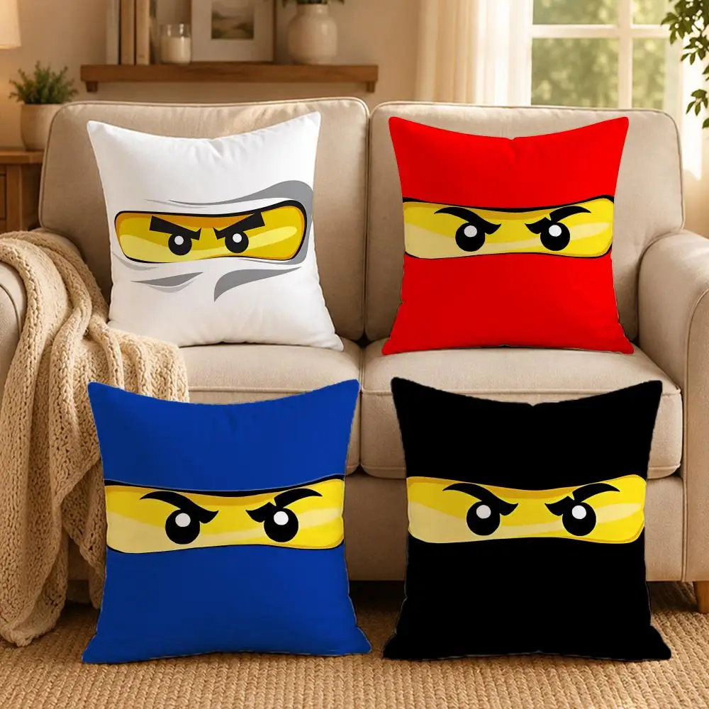 Cartoon N-ninjagoS Cushion Cover Double-Sided Printed Pillow Cover Hypoallergenic Dust-Mite Proof