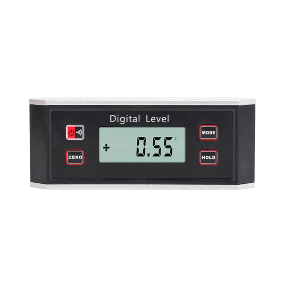 

High-precision LCD Magnetic Digital Protractor Inclinometer Level Box Waterproof Angle Meter Finder 0~360 Degree V-Groove