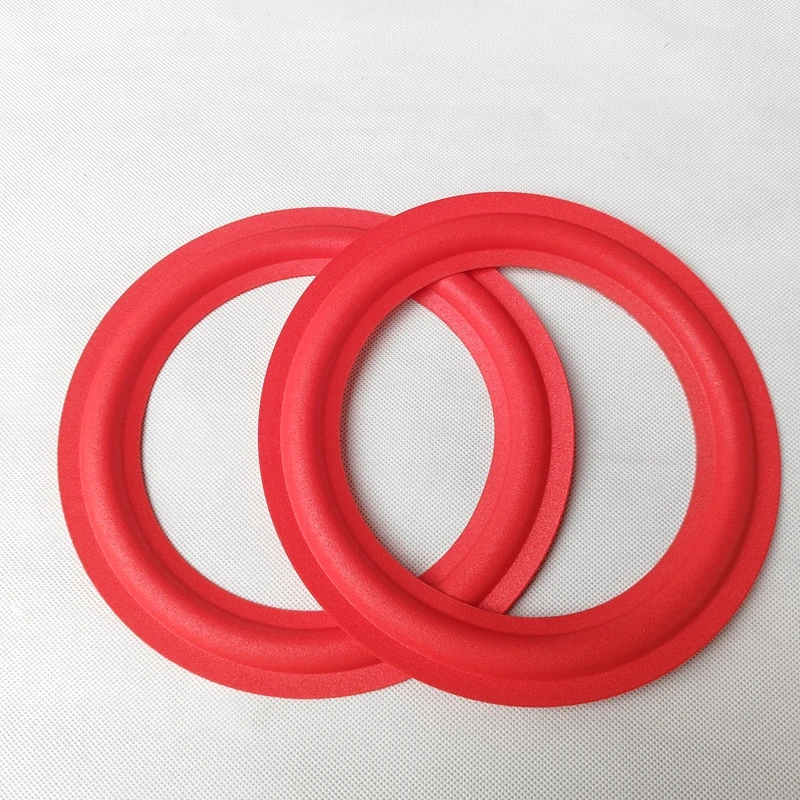 2 Pcs 8/10/12 inch Red Speaker Foam Surround Subwoofer Woofer Speaker Repair DIY Part Sponge Ring Side