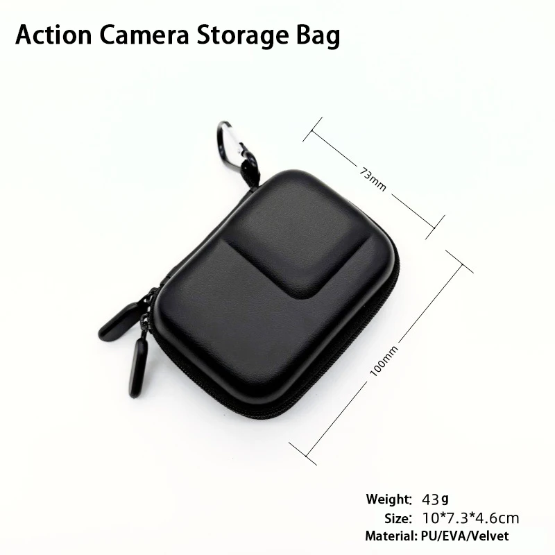 Aufbewahrungstasche für DJI Action 6/5 Pro/4, Insta360, GoPro 13/12 Action-Kamera Schützende Tragetasche Zubehör