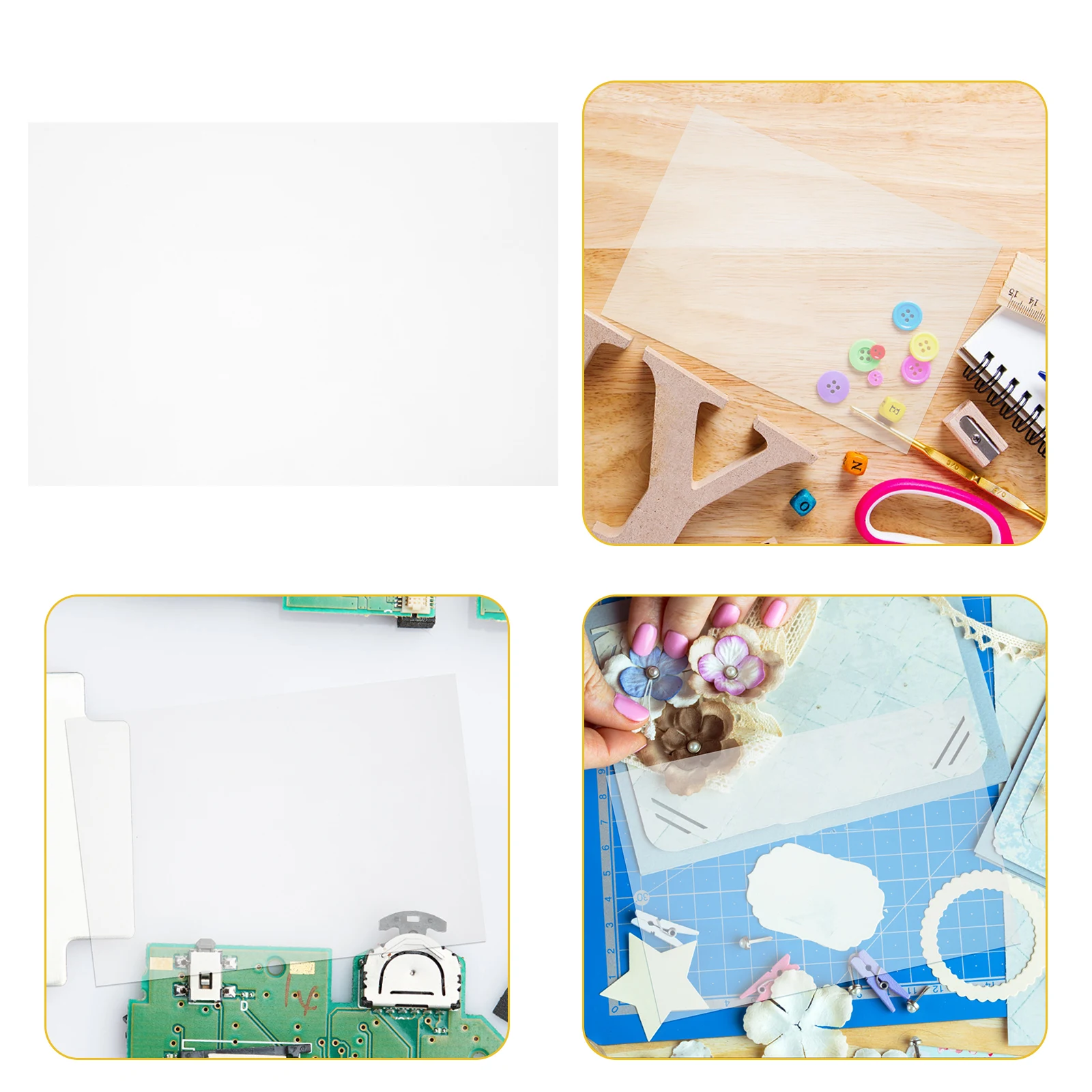 

10 Pcs Shrink Film Paper Craft Supplies Plastic Heat Diy Material Printable Materials