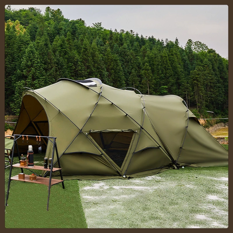 

Outdoor Classic Cross Tent Dome Tents Big Space Shelter High Quality Fabric Tent