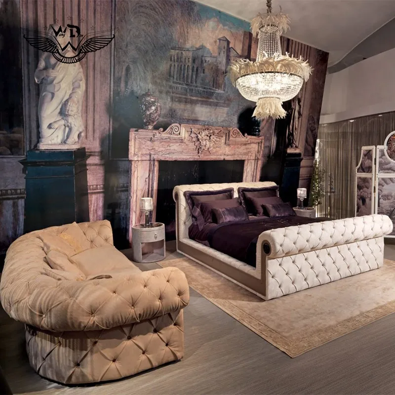

Luxury style mattress leather bedside table marble stone bedside table bedroom furniture round bedside table