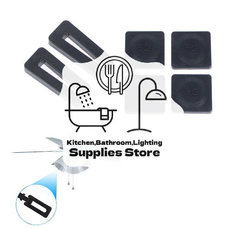2Sets Ceiling Fan Blade Balancing Kit Balance Clamp 5GM Weight Fan Balancing