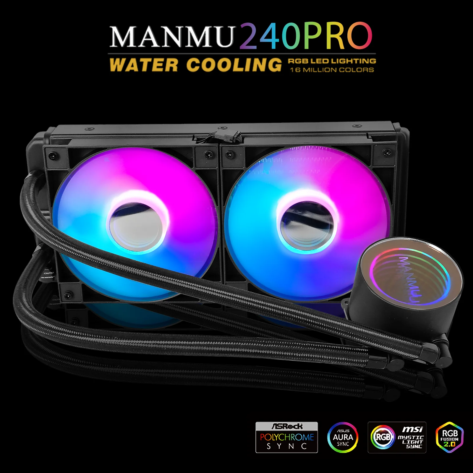 

Охладитель для процессора MANMU LGA1700 1, 4 контакта, 240 мм
