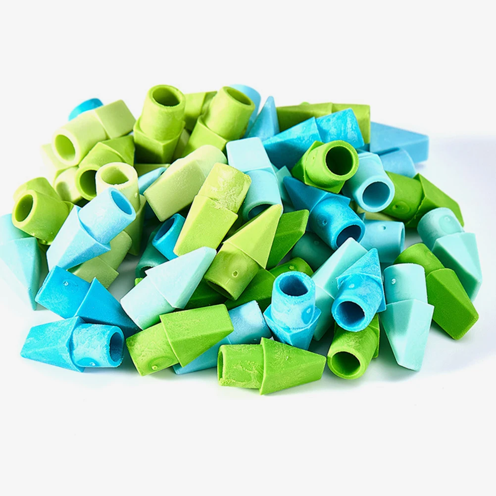 250 шт. ластики для карандашей, милые защитные колпачки из TPR, объемные мини-ластики забавной формы, долговечные цвета, устойчивые к выцветанию