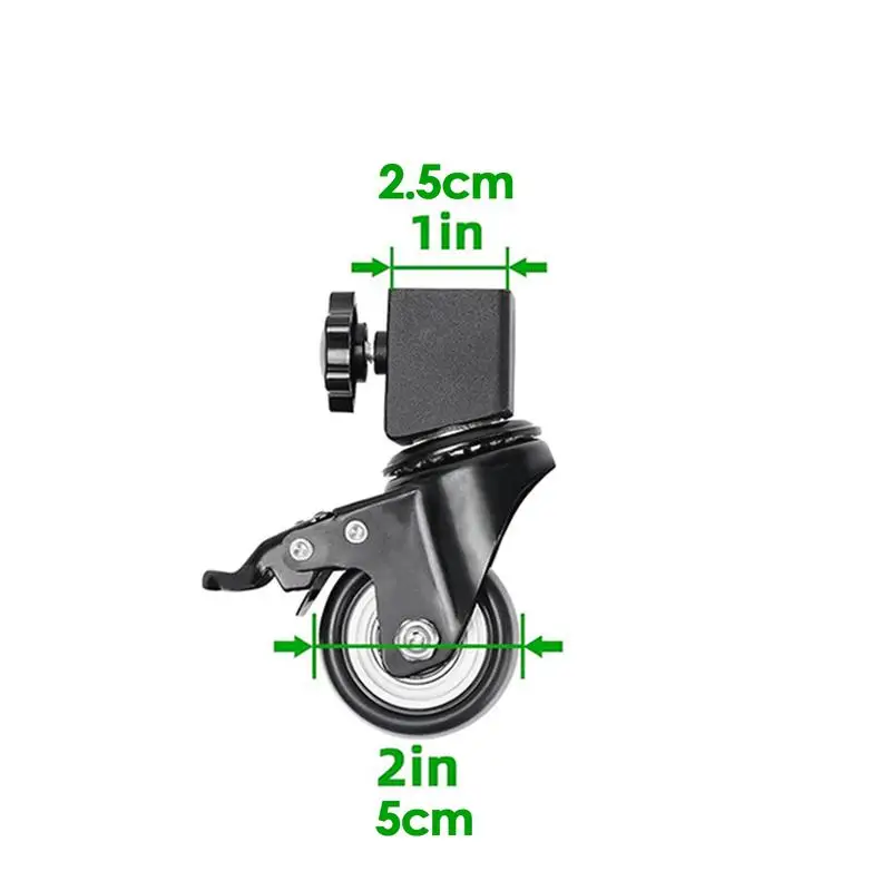 Imagem -06 - Rodízio Rodas com Bloqueio Seguro Griddle Pedra Preta Tabletop Stand Wheel Home Furniture Supply Pcs