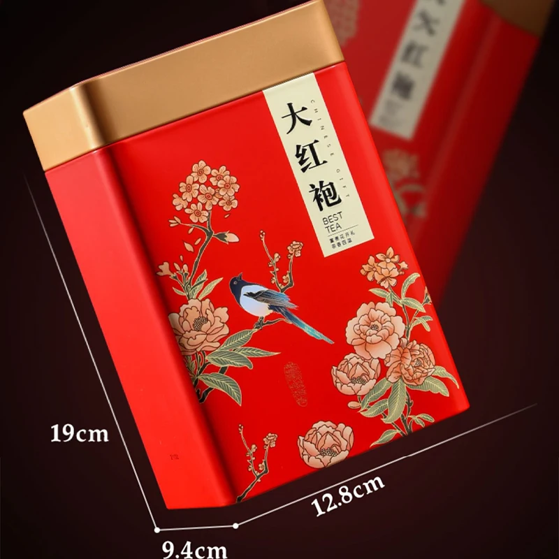 

Wuyi Dahongpao Tea New Tea Wuyi Luzhou Flavor Oolong Tea Rock Tea 500g Iron Jar Gift Box Storage Box for Long-term Storage