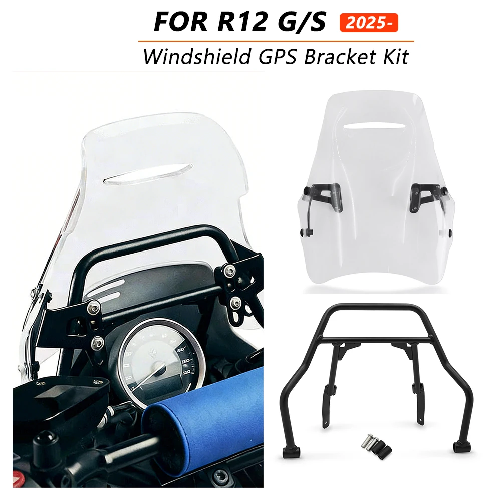 

For BMW R12GS R12 GS R 12 G/S 2025 2026 Motorcycle Accessories Windscreen Air Deflector GPS Phone Navigation Bracket Kit