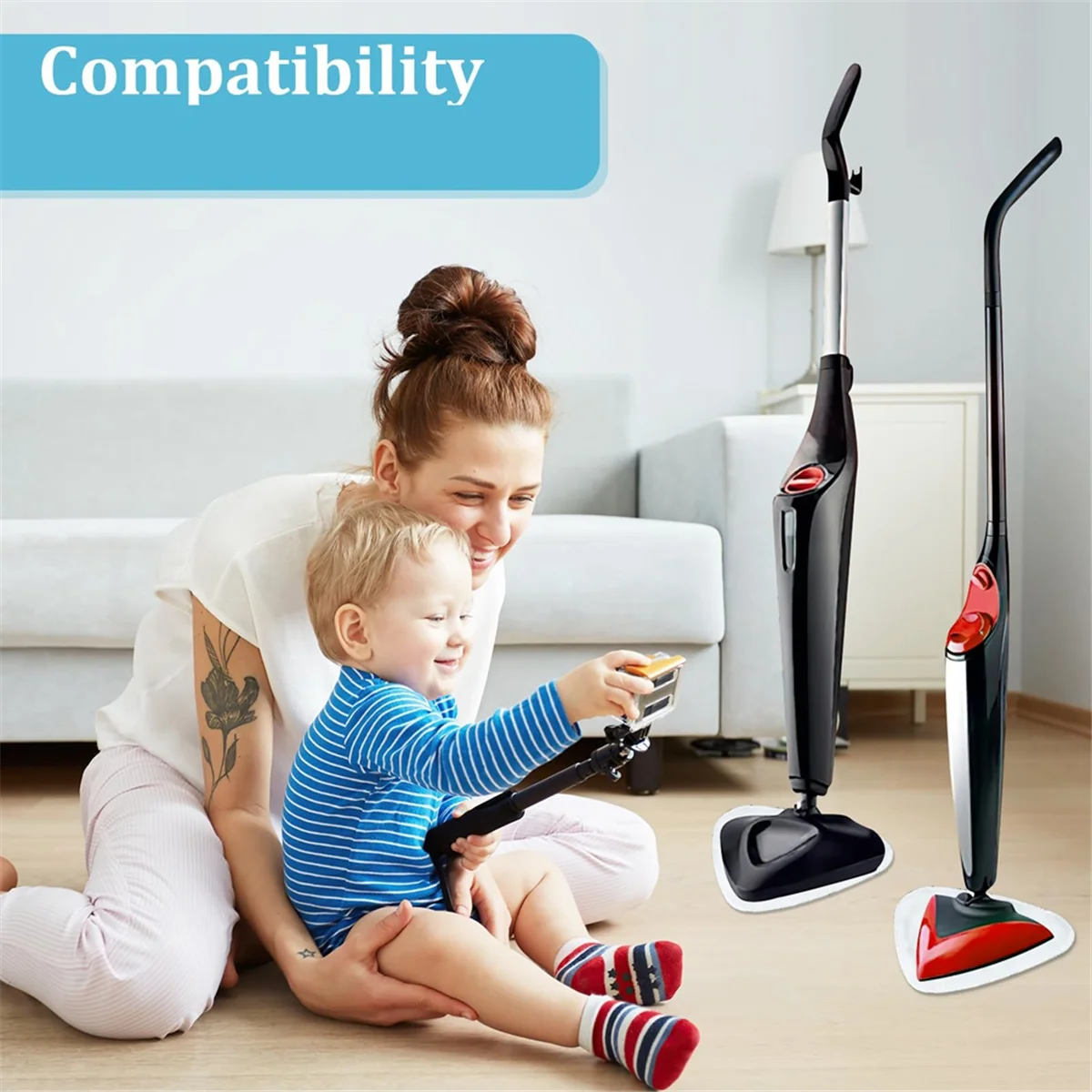 11 сменных чехлов для пароочистителя Vileda, сменной крышкой для пароочистителя Vileda и Vileda Steam Plus