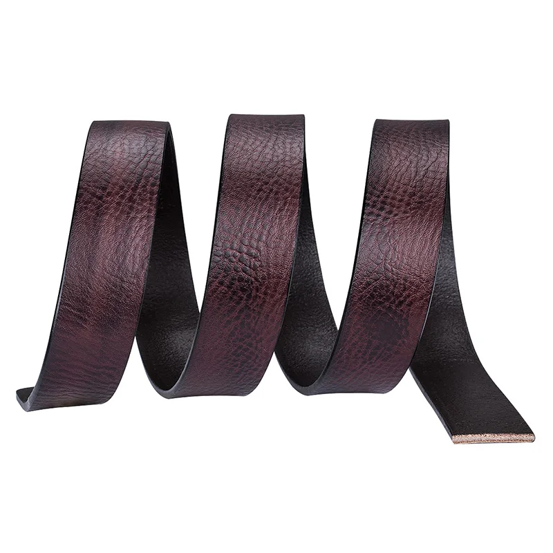 3.5cm width Cowhide Belt Strap Leather Belt Straps No Buckle Genuine Leather Belts Automatic Buckle Belt For Men Wholesale Hot
