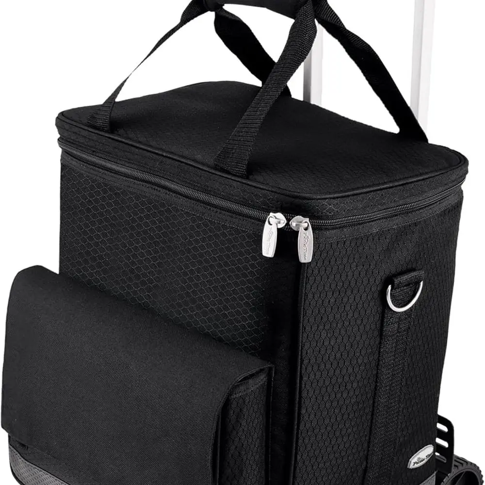 نزهة TIME قبو 6 زجاجات حامل النبيذ وحقيبة تبريد، حقيبة تبريد النبيذ المبطنة المعزولة للسفر، محمولة مقاومة للماء #1