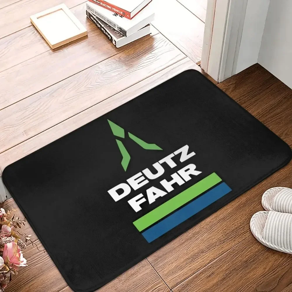 D-Deutz Fahrs Tractor Logo Floor Mat Kitchen Shower Room German Bath Mat Quick Dry Protective Non-slip Toilet Mat