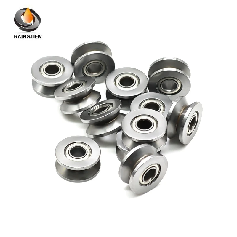 5PCS/lot V Groove Sealed Chrome Steel V624ZZ 4x13x6mm Ball Bearing 624VV Guide Track Roller Bearing Embroidery Machine Bearing