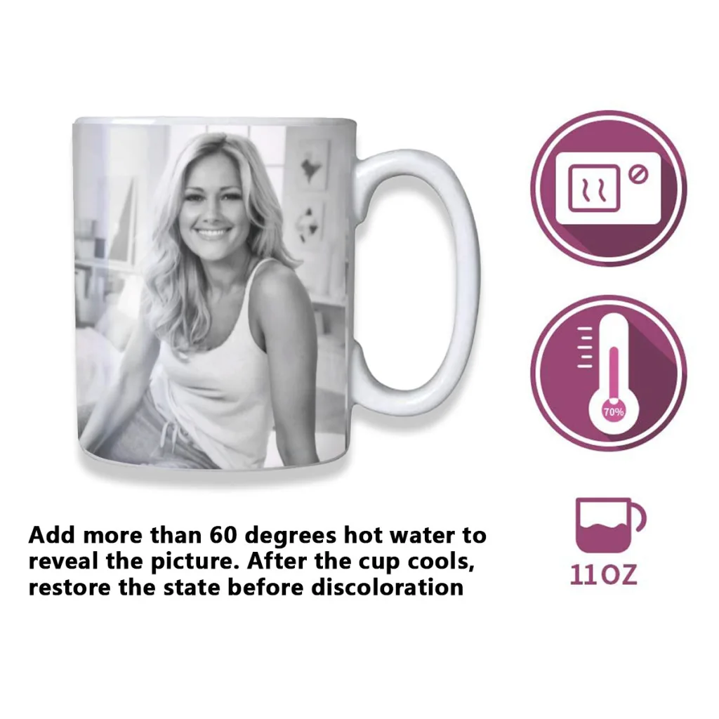 Helene Fischer German Russian Pop Singer Free shipping Mug Changing Color Ceramic Coffee Mugs Magic Tea Cup Best Gift