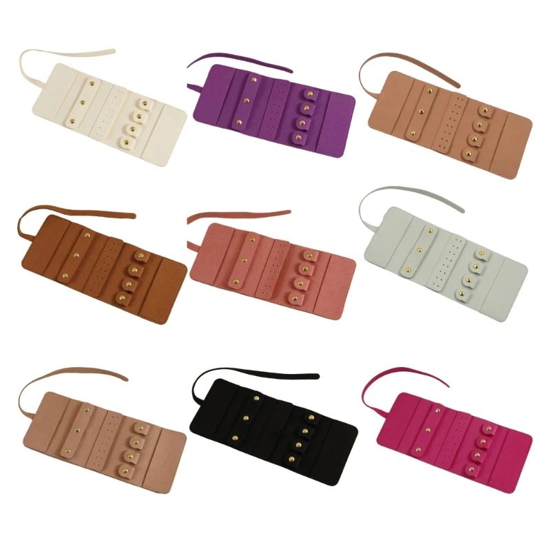 Colorful Jewelry Roll Versatile Travel Jewelry Storage Case Stylish Display Bag