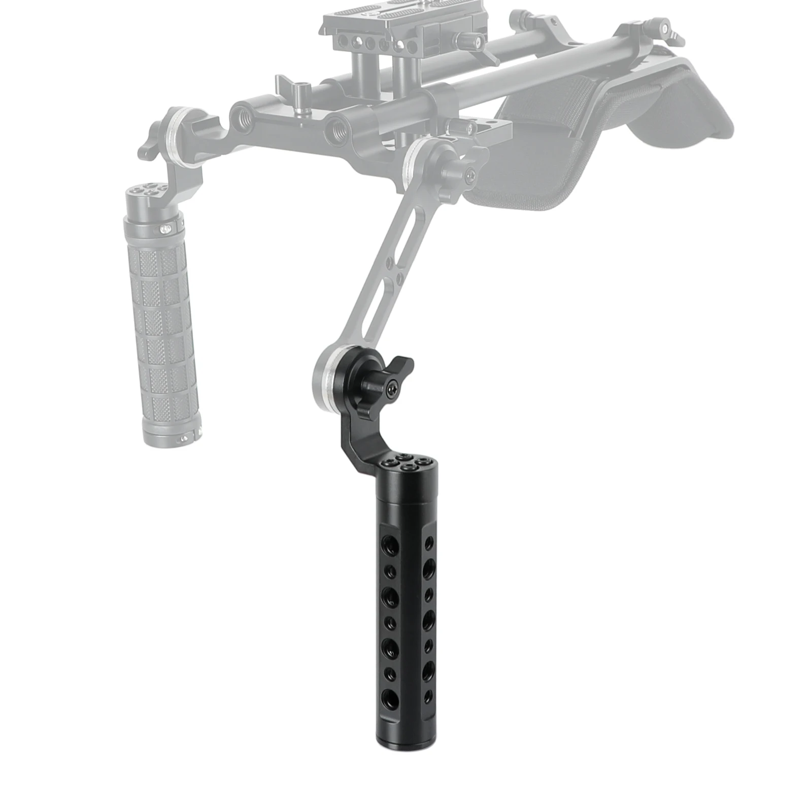 CAMVATE Aluminum Camera Cheese Handle With ARRI Rosette Mount M6 Female Thread for DSLR Camera Shoulder Handgrip Support System