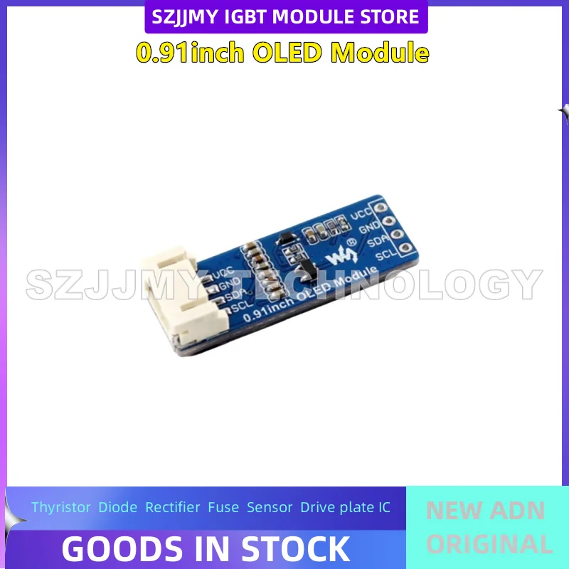 NUOVA scheda di espansione modulo OLED bianco da 0,91 pollici schermo LCD interfaccia I2C compatibile con Arduino/Raspberry Pi