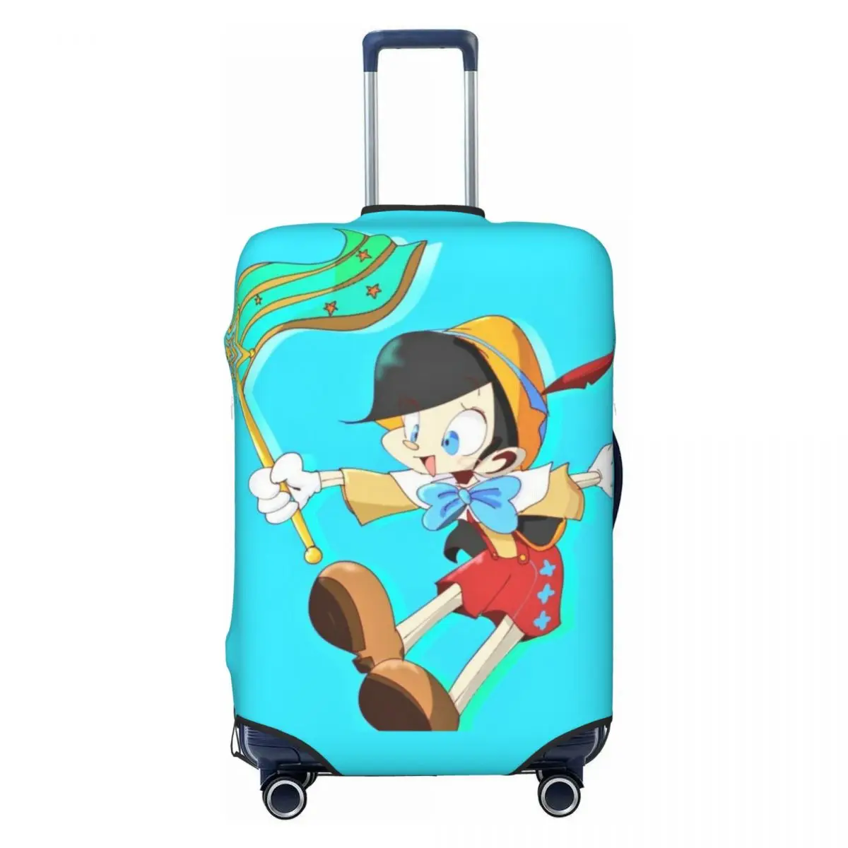 

Custom Cartoon P-Pinocchio Luggage Cover Funny Suitcase Protector Covers Suit For 18-32 inch
