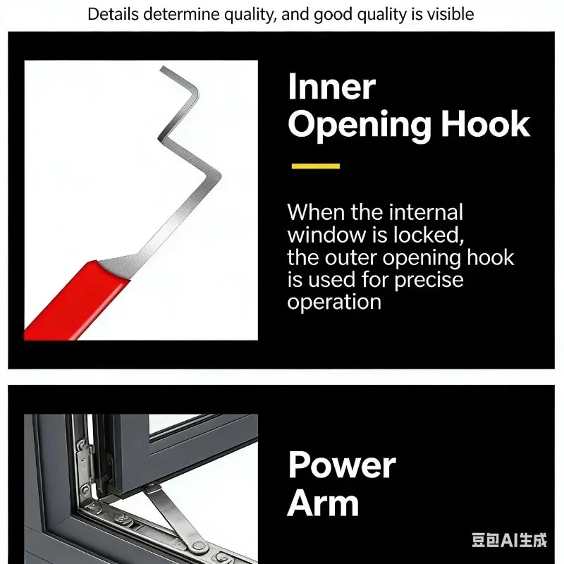 Casement Window Unlock Tool | Pry Open Jammed Stuck Lock for Internal External Glass Door Window Repair Opening Helper