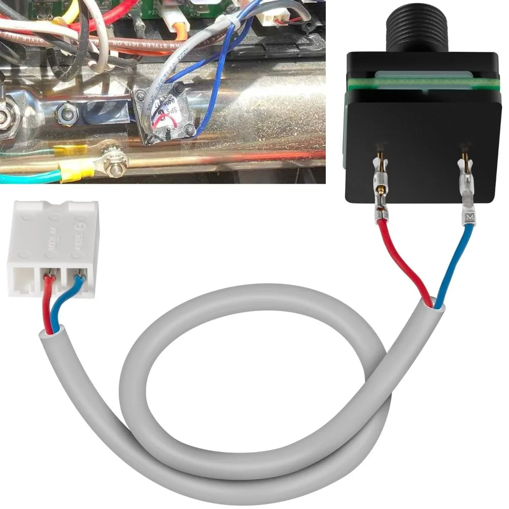 

Hot Tub Spa Heater Pressure Switch 2 Wire 3 Pin Connector 1 8 MPT Thread