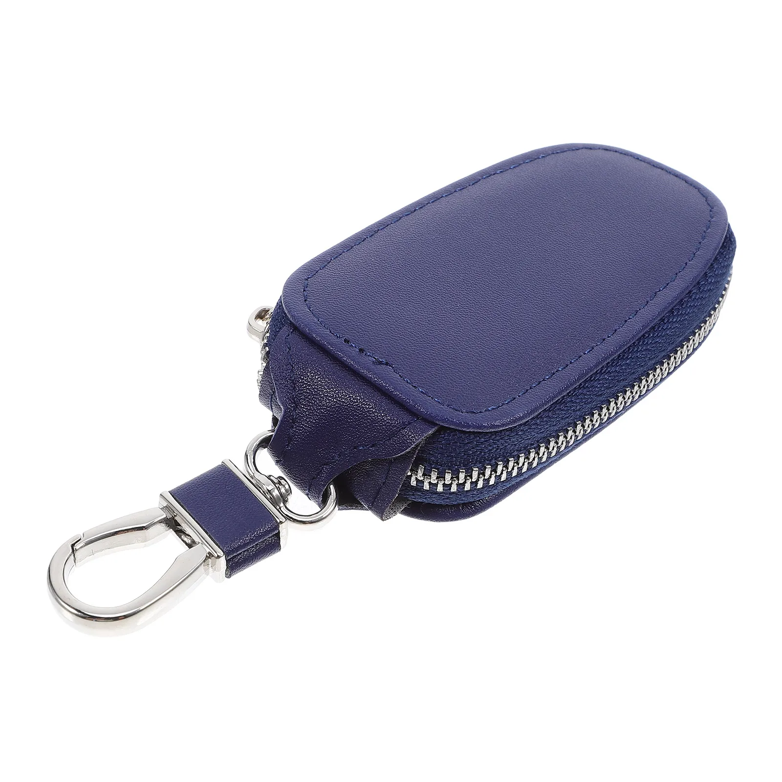 

Car Key Bag Holder Durable Small Zipper Case For Keys Organizer Lightweight Travel Pu Key Fob Pouch Storage Protective