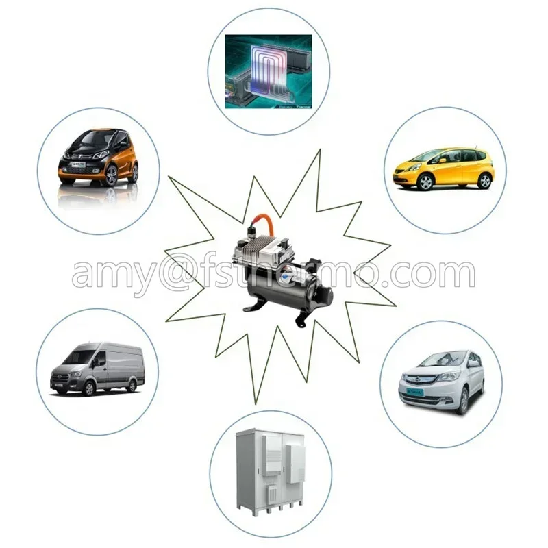 FSTHERMO R134a R1234yf compressor de ar condicionado com unidade CA rotativa de 12 volts para Índia
