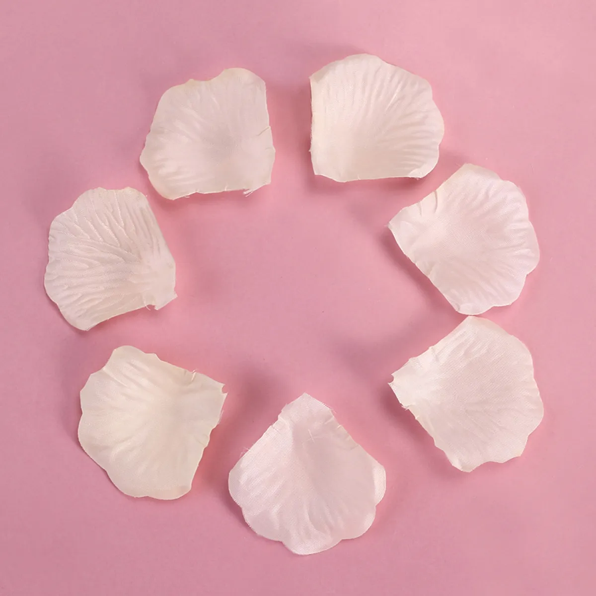 Artificial Rose Petals 2 Inch Simulated Wedding Decoration Romantic Reusable Fake Petals for Engagement Valentine