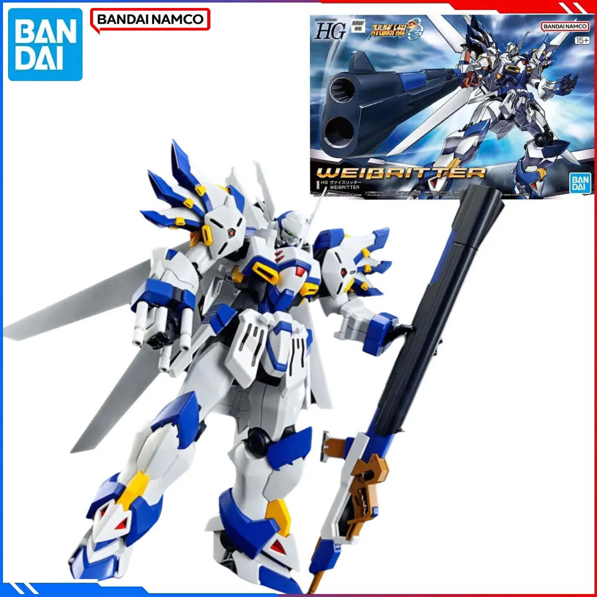 

Genuine Bandai Original Super Robot Wars Figure Model Kits HG PTX-002-00C 1/144 Anime Figures Weiritter Action Model Toys Gift