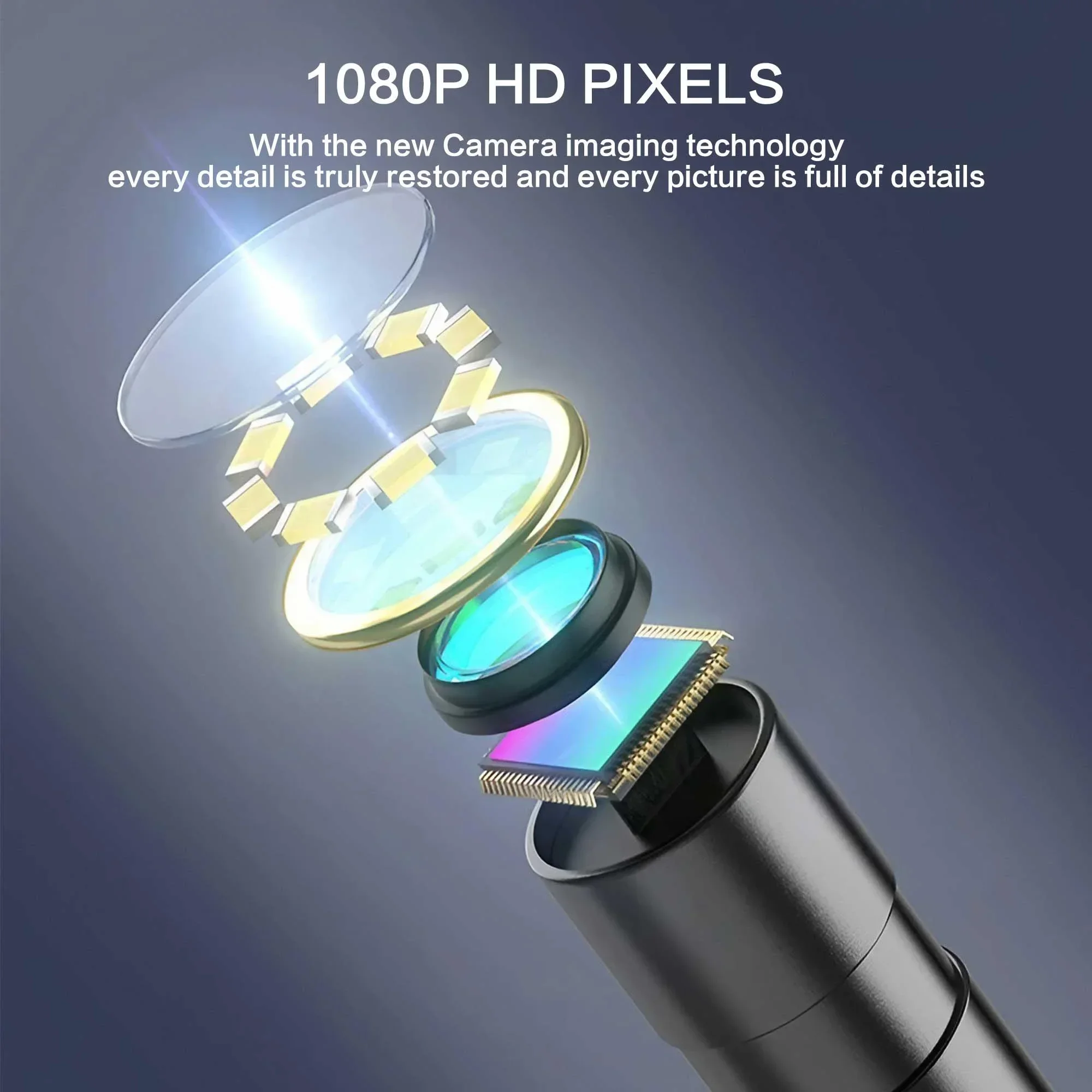 1080P HD WiFi Endoscópio 43 Polegadas Display 1 5 10m Cabo Cabeça Dupla 2600mAh para Inspeção Automática de Tubos Elétricos