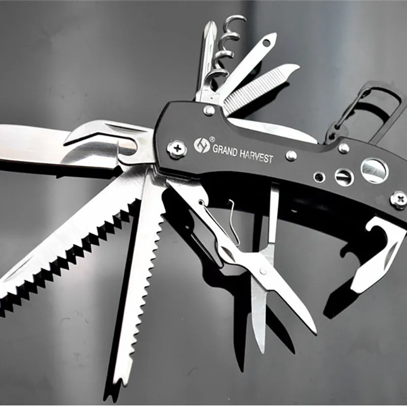 11 in 1 Multitool Folding Knife Gear Pocket Knife for Outdoor Camping Survival Hunting - Multifunctional Folding Knife image 3
