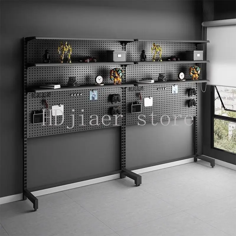 

Metal Computer Desk with Hole Shelf - Trendy for Girls | Student Rental Home Combination Storage Standing Desk