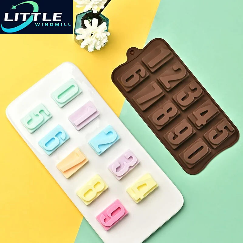 

New Silicone Chocolate Mold 25 Shapes 3D Baking Tools Jelly and Candy DIY Numbers Fruit Kitchen Gadgets Good