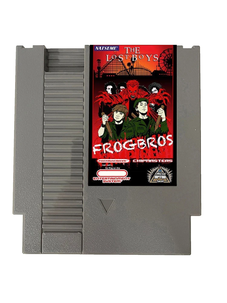 The Lost Boys: Frog Bros NES Rom Hack - خرطوشة ألعاب فيديو 72Pins لوحدة تحكم نظام الترفيه Nintendo - ENG
