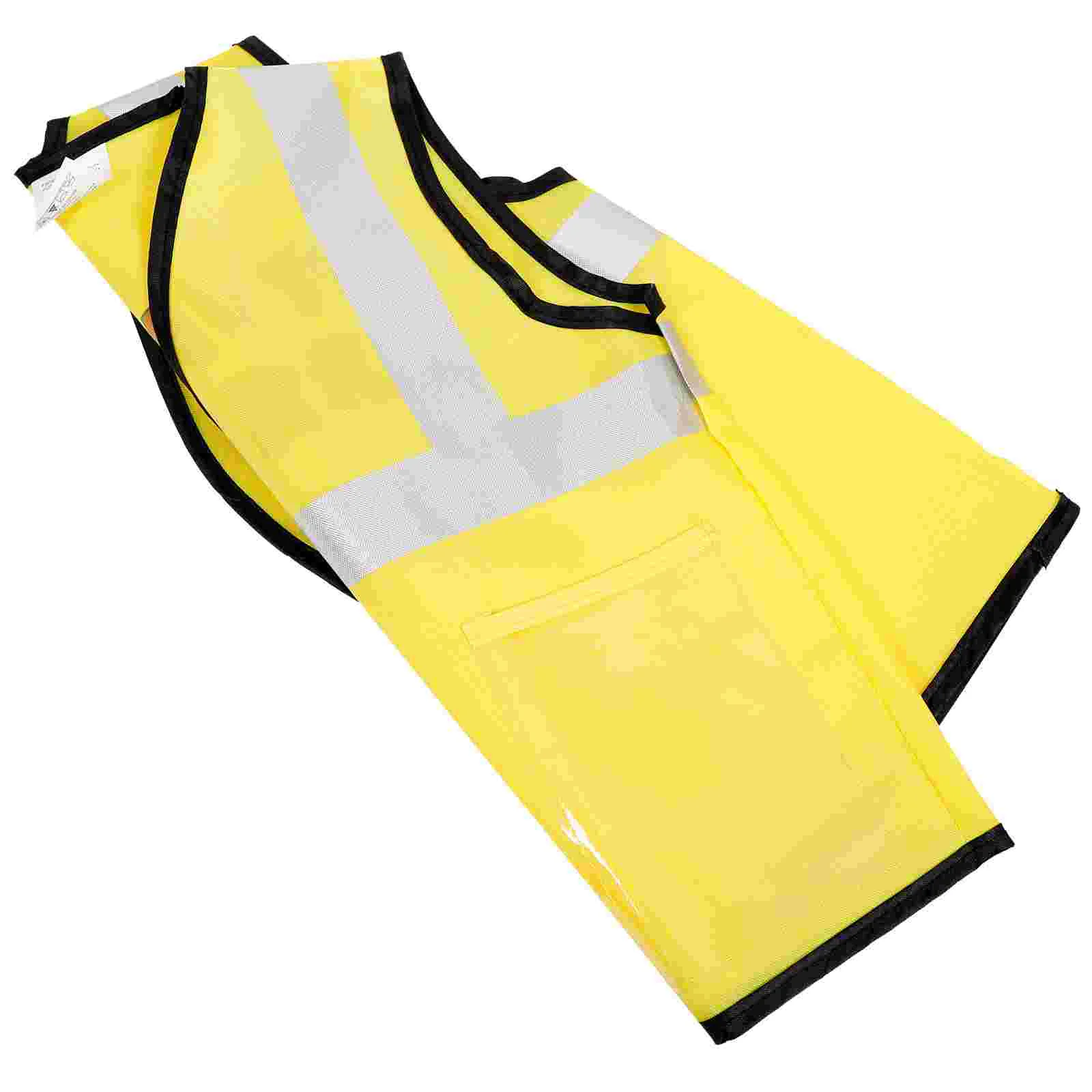 

Children's Police Costume Construction Vest for Kids Reflective Secure High Visibility Fluorescent Boys Vests