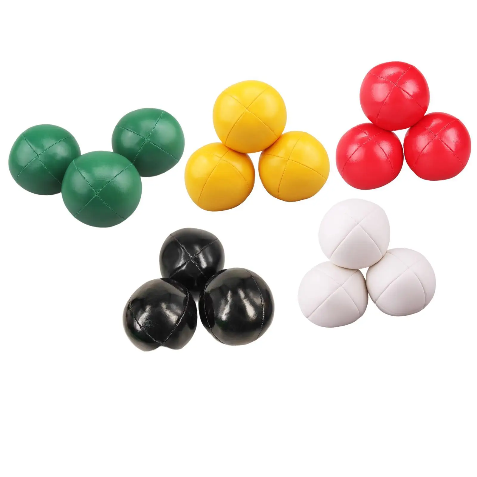 3 Pieces Juggling Balls PU Hand Throwing Juggle Toys for Practice Show Beach