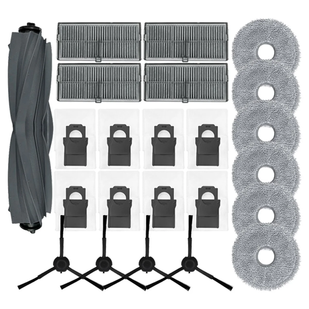 

For X30 /X30 Pro Ultra Robot Vacuum Cleaner Spare Parts, Main Side Brush Filter Mop Rag Dust Bag